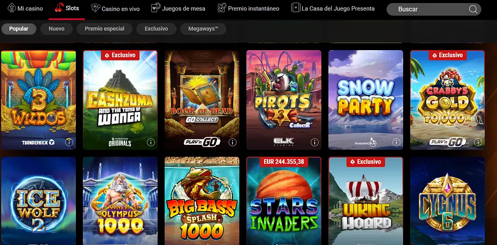 Tragaperras en PokerStars Casino