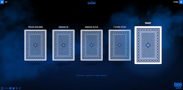 Learn SNAP Poker and More With 888Poker's "The Game" 101