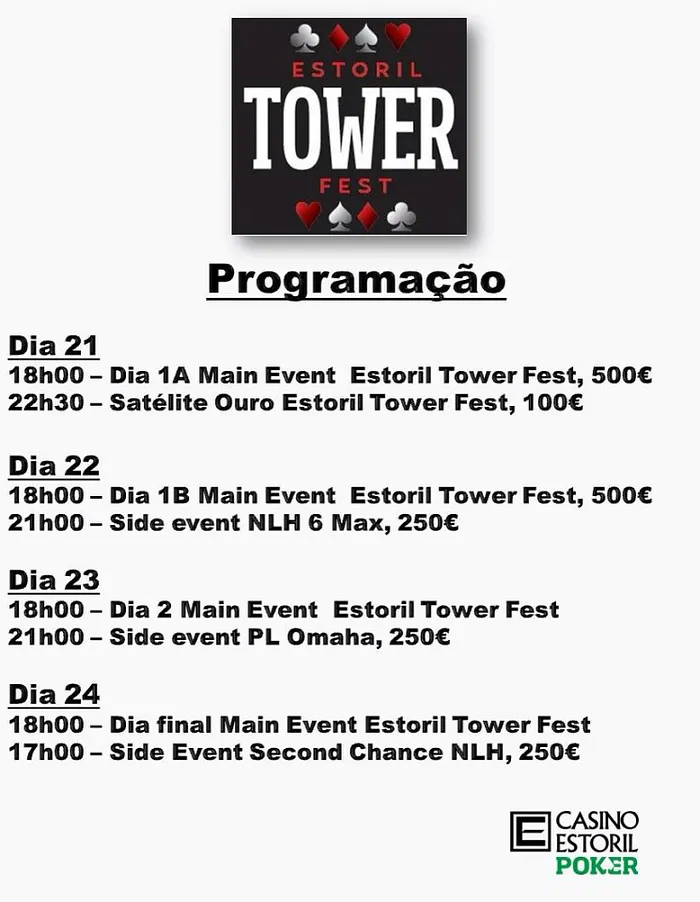 Arranca Amanhã o Main Event Estoril Tower Fest 101