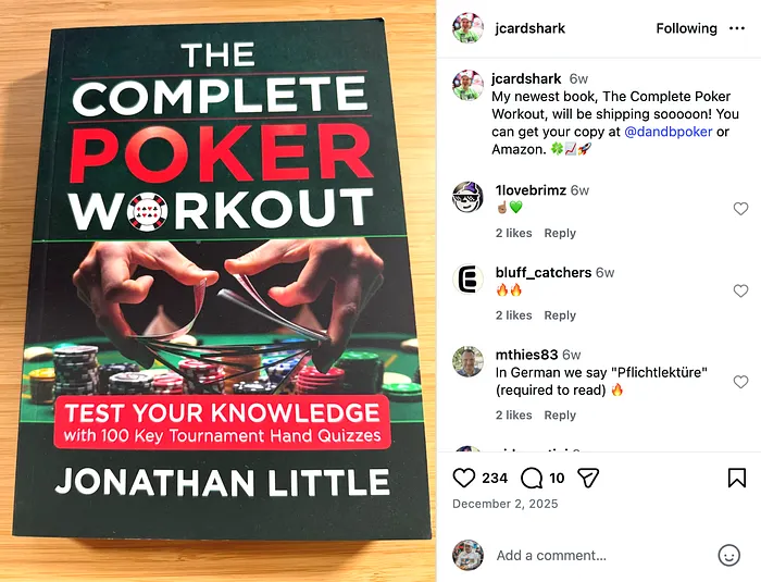 Jonathan Little Releases New Book “The Complete Poker Workout” But is It Any Good? 101
