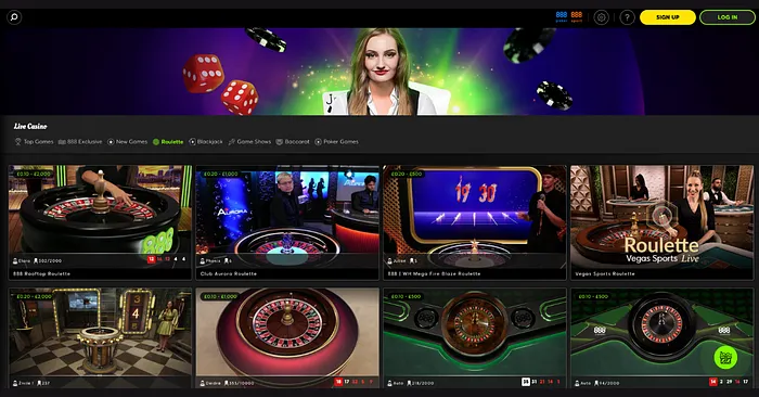 888casino Live Roulette