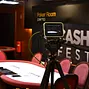 Setting up Feature Table at Cash Game Festival Slovenia