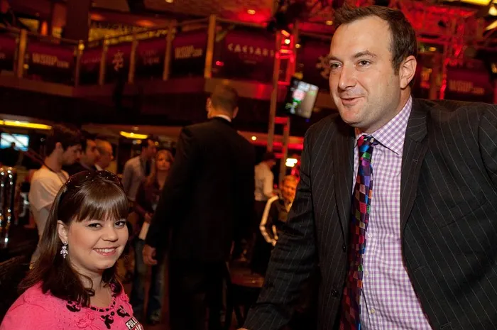 Ty Stewart with Annette Obrestad at WSOPE