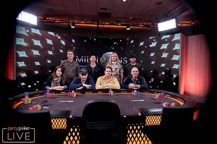 mesa final partypoker LIVE MILLIONS UK
