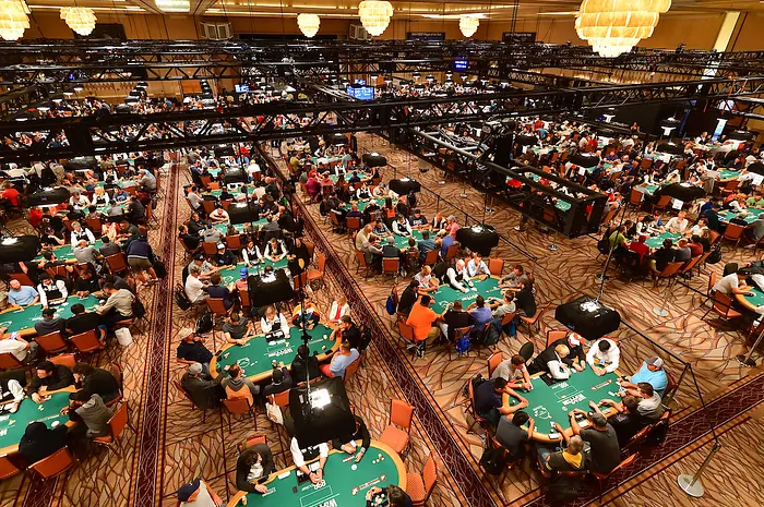 The 2019 WSOP Main Event is the second largest in history.