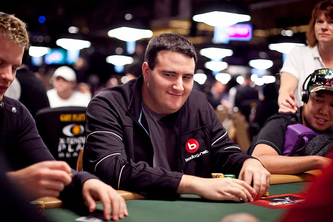 Jared Pacifici with an above-average chip stack