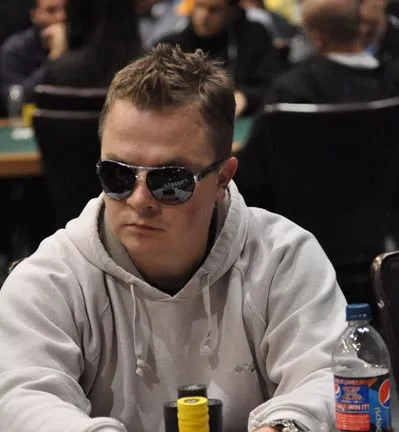 Mike Scarborough enters the day with the second largest stack.