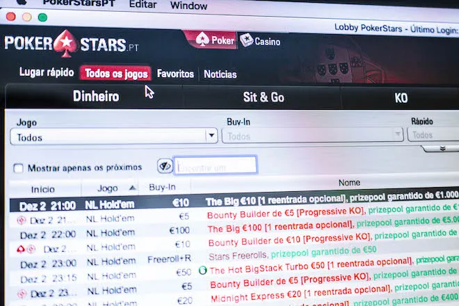 torneios poker online