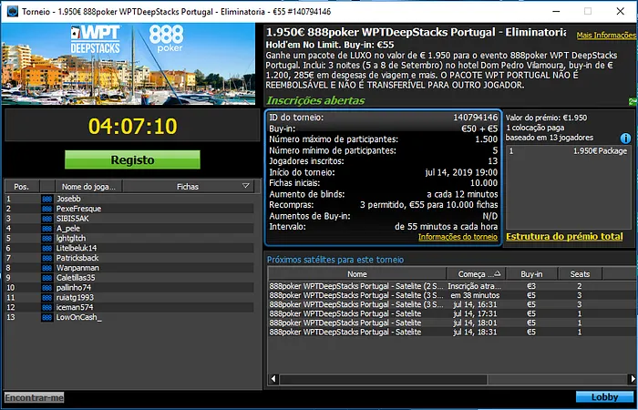 WPT DeepStacks Portugal