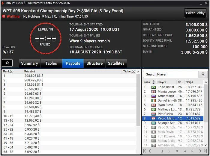 wpt world championship online