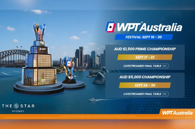 WPT Australia Returns to Sydney With Two Championship Events