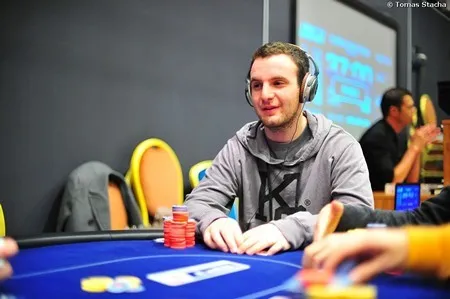 Ami Barer - final table chip leader. Photo courtesy of the PokerStars Blog.