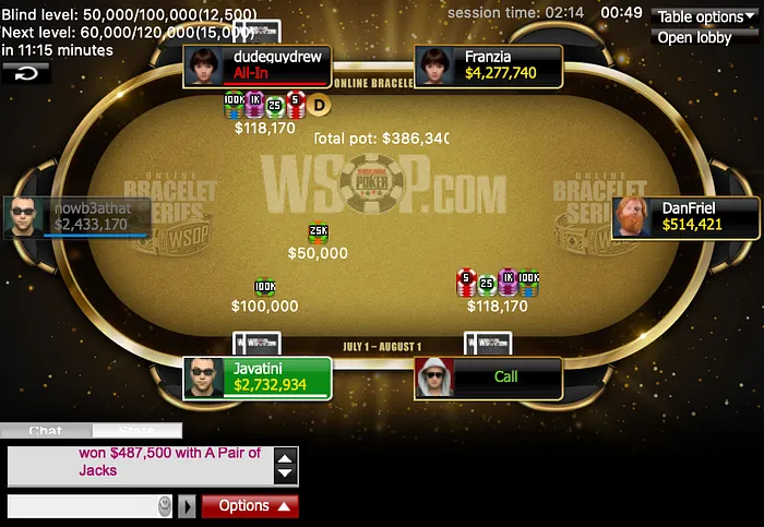 Event 30 Final Table