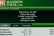 mansion poker freerolls