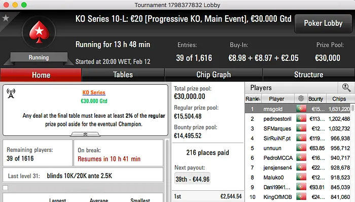 vitor_nuf, gui11gui, rmsgold e BrPe Comandam Eventos;5,117 Jogadores nas Mesas 103