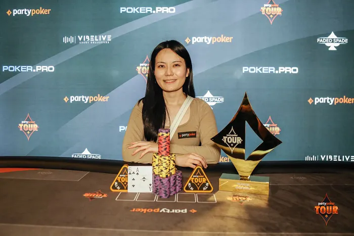 Reigning PartyPoker Tour Glasgow Main Event champion Zhen Zhen