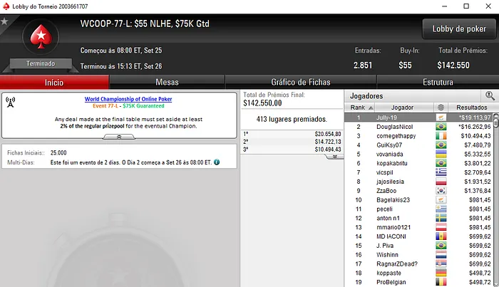 WCOOP: Dobradinha Brasuca no Evento #80 Low & Mais 103