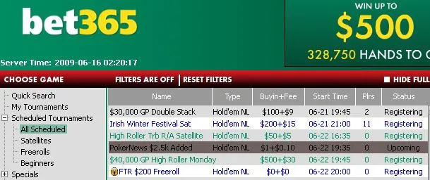 bet365 Poker ,500 Added Series – Exclusive to PokerNews 101