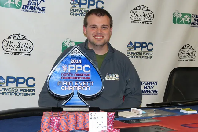 Nick Mann after winning PPC North American Poker Championship
