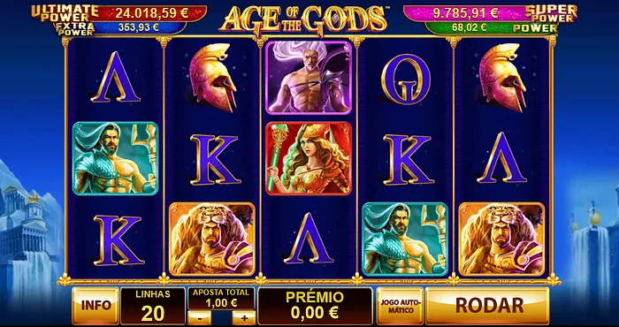 Age of the Gods slot dinheiro real Portugal