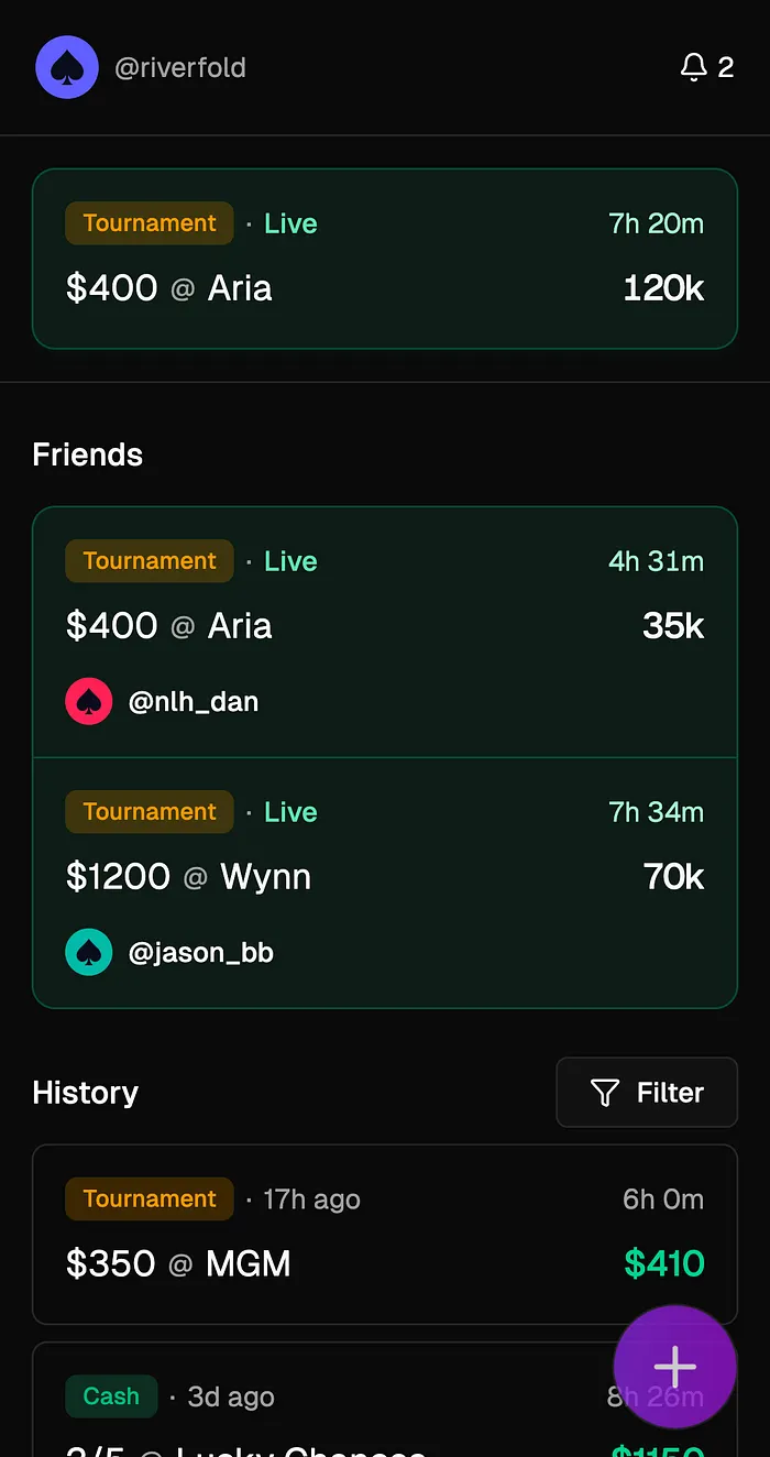 Live friend PokerScope
