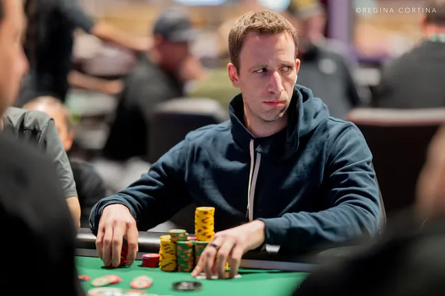 Benny Glaser has a big stack in the $50K PPC.