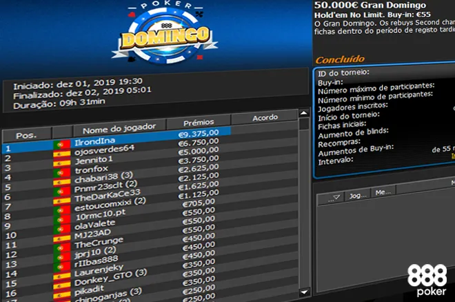 Gran Domingo da 888poker