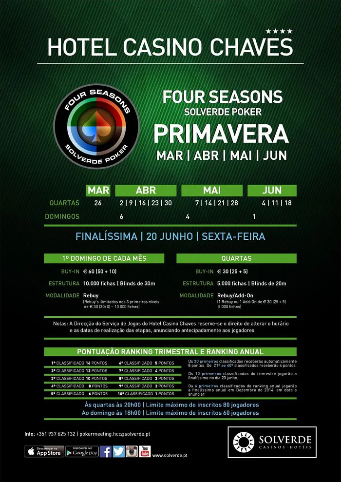 Arranca Amanhã a Four Seasons Primavera no Casino de Chaves 101