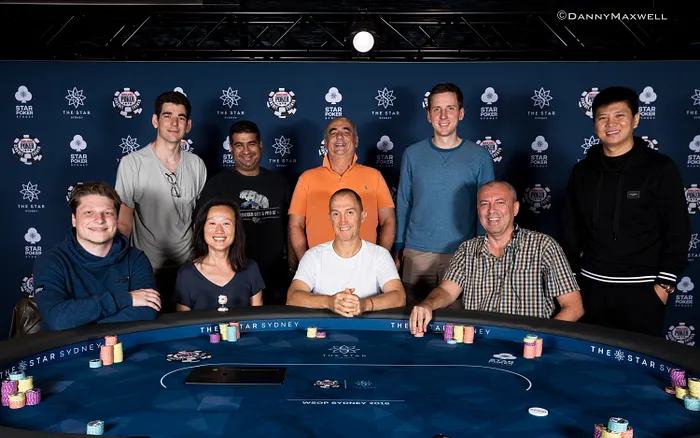 2018 WSOP International Circuit The Star Sydney$20,000 High Roller Final Table