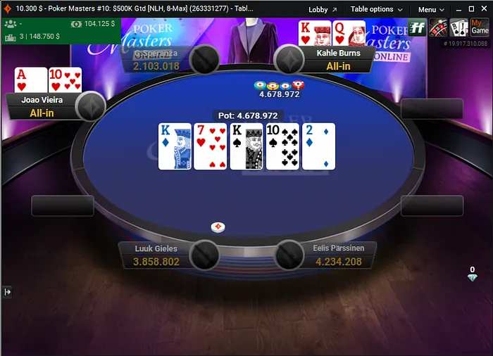 mao final poker masters joso vieira