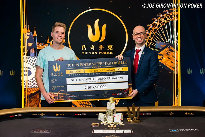 Linus Loeniger wins the Triton Poker Super High Roller Series London £25,000 Six-Max Turbo