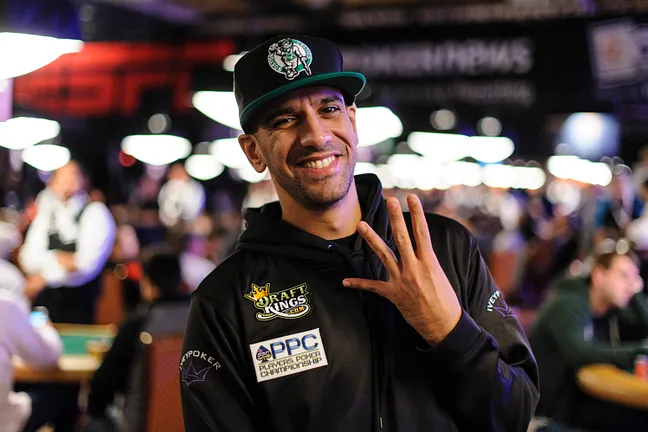 Ronnie Bardah with his 4th consecutive Main Event cash