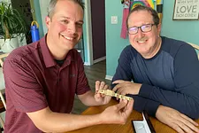 Todd Estes with Norman Chad