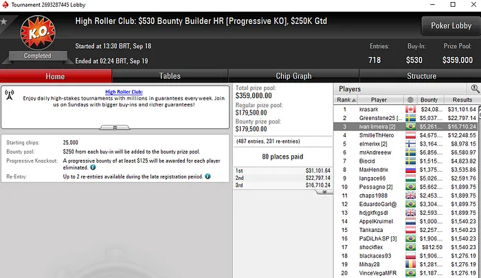 Lobby de poker do PokerStars