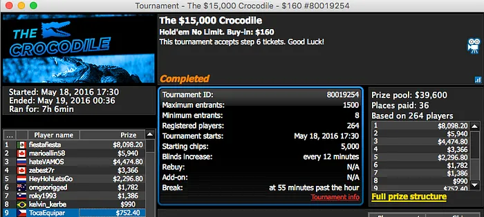 Carlos "Tacuara" Branco 3º no Big 9 & Mais 105