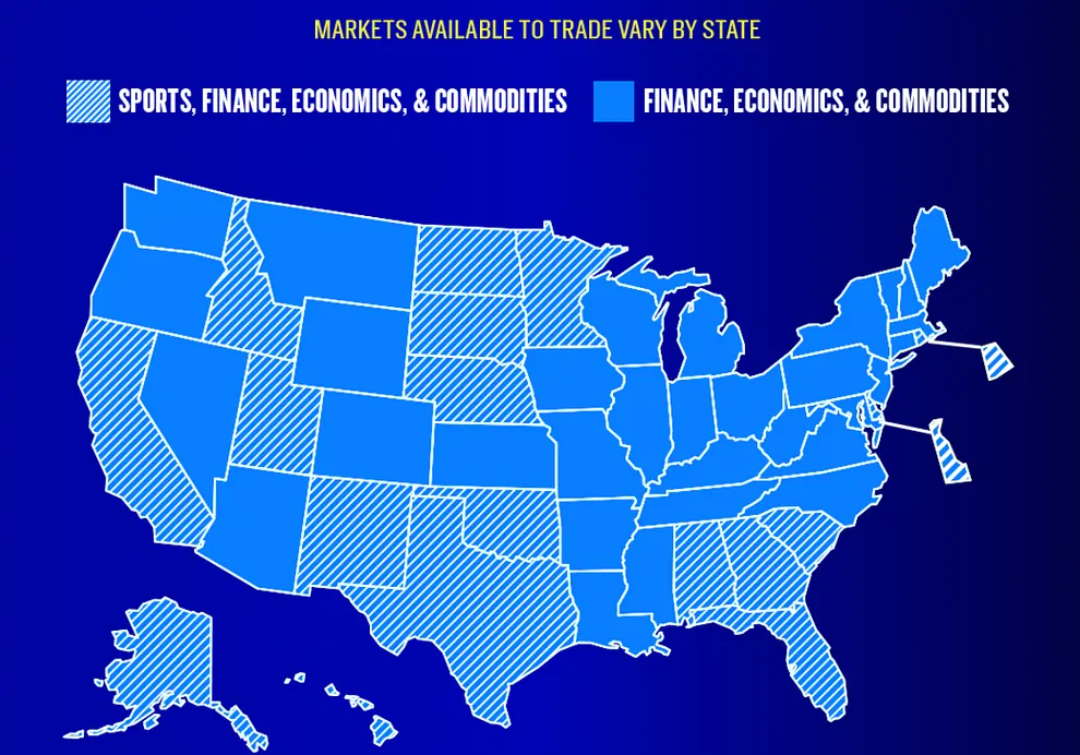 FanDuel Predicts market availability map