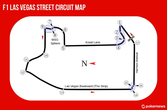 f1 las vegas map