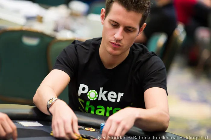 Mike McDonald promoting his website PokerShares