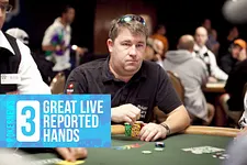 Check out these three fun hands from PokerNews' live reporting archive.