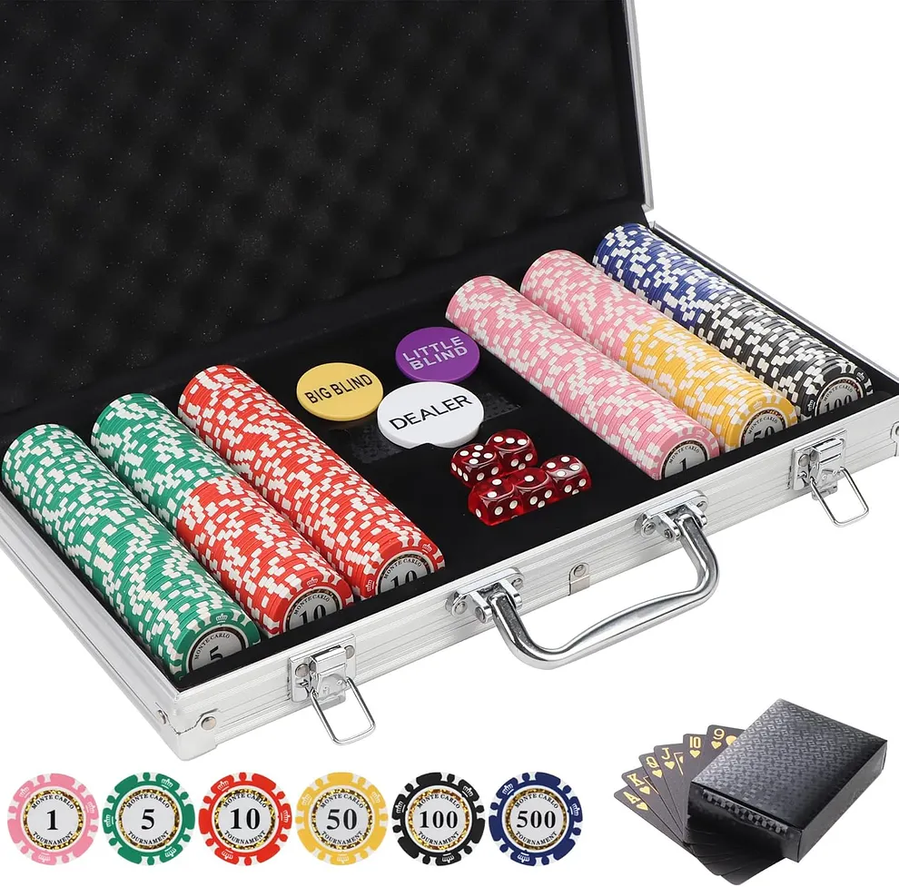 conjunto de fichas de poker ceramica LUOBAO