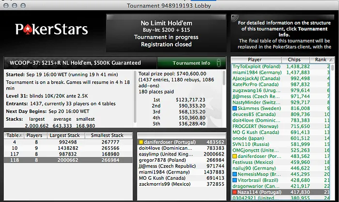 João "Naza114" Vieira no Dia 2 do Evento #37 do WCOOP & Mais 101