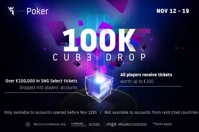 SNG Select 100k CUB3 Drop at Run It Once