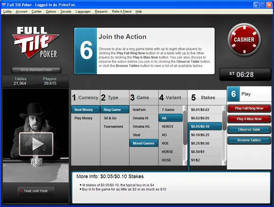 Full Tilt Poker : nouveau logiciel et gros bonus 101