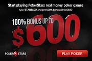 Grab Up to $600 For Free at PokerStars Today