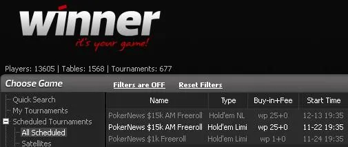 ¡Último freeroll de 15.000 $ para el Aussie Millions en Winner Poker! 101