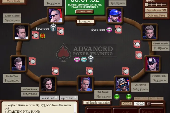 Advanced Training Poker Simulation