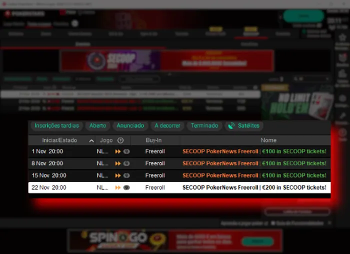 Freerolls Pokernews Pokerstars Portugal