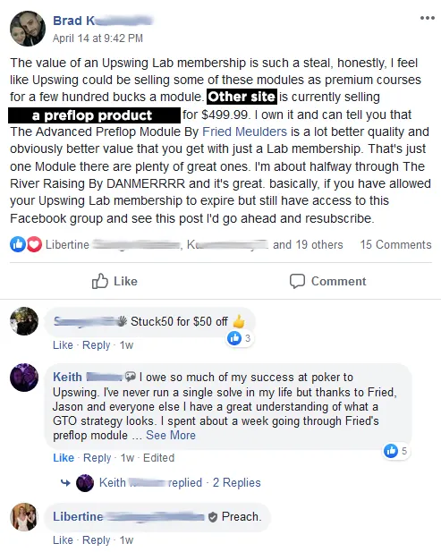 Master Preflop Play Brad K testimonial