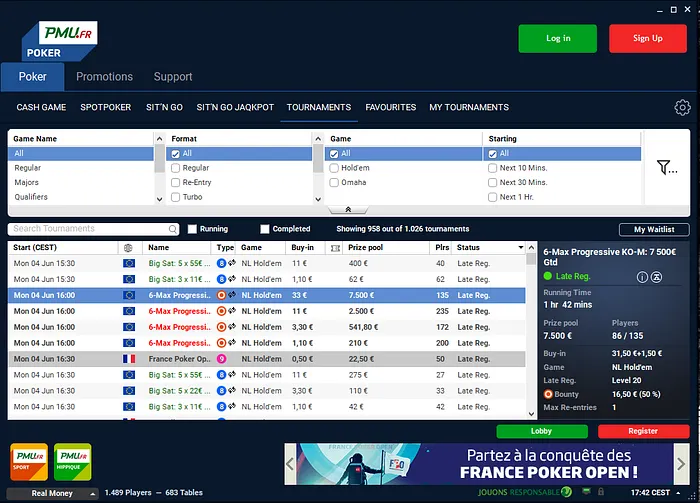 Liquidez Partilhada entre França e Espanha Começou Hoje na partypoker 101