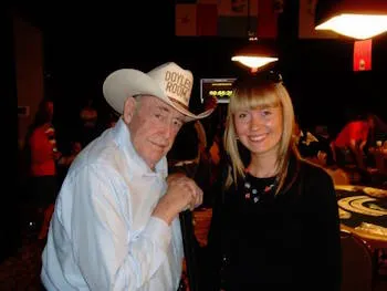 Anna Yamshchikova and Doyle Brunson in Las Vegas (Source: Facebook)